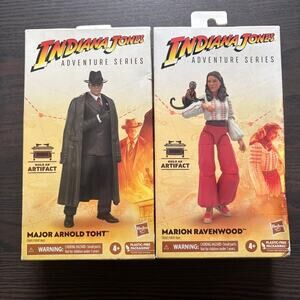 Indiana Jones Adventure Series Hasbro Major Toht and Marion 6" Figure Sealed